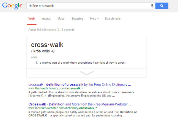 None of these things is what a crosswalk is.